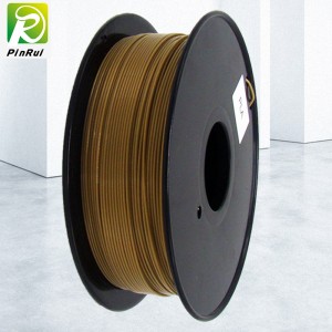 PINRUI High Quality 1kg 3d PLA Printer Filament  Gold Color