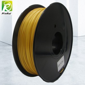 PINRUI High Quality 1kg 3d PLA Printer Filament Yellow Gold Color