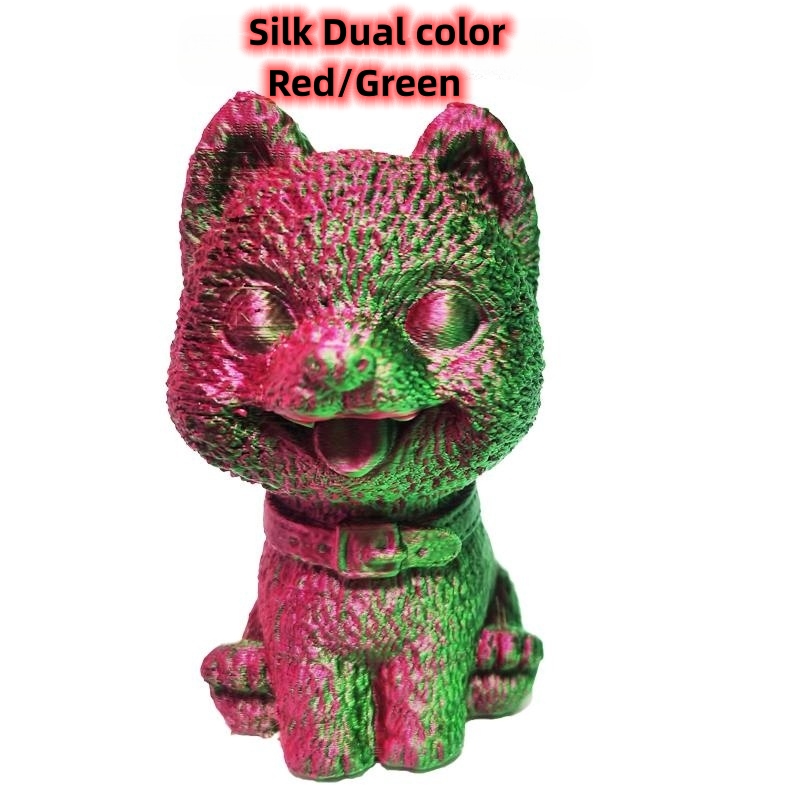 pla filament silk dual color filament,1.75mm 3d filament, 3d printer filament